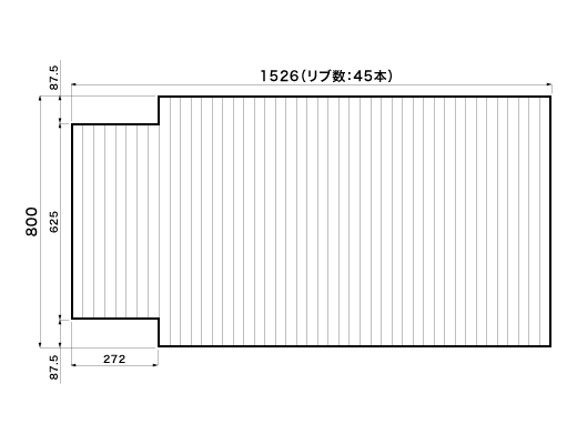 1526~800mm