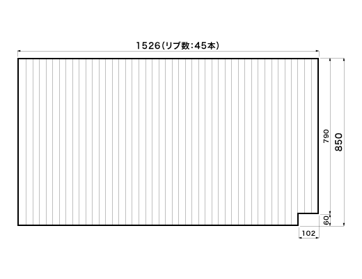 1526~850mm