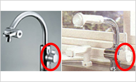 写真：側部レバー