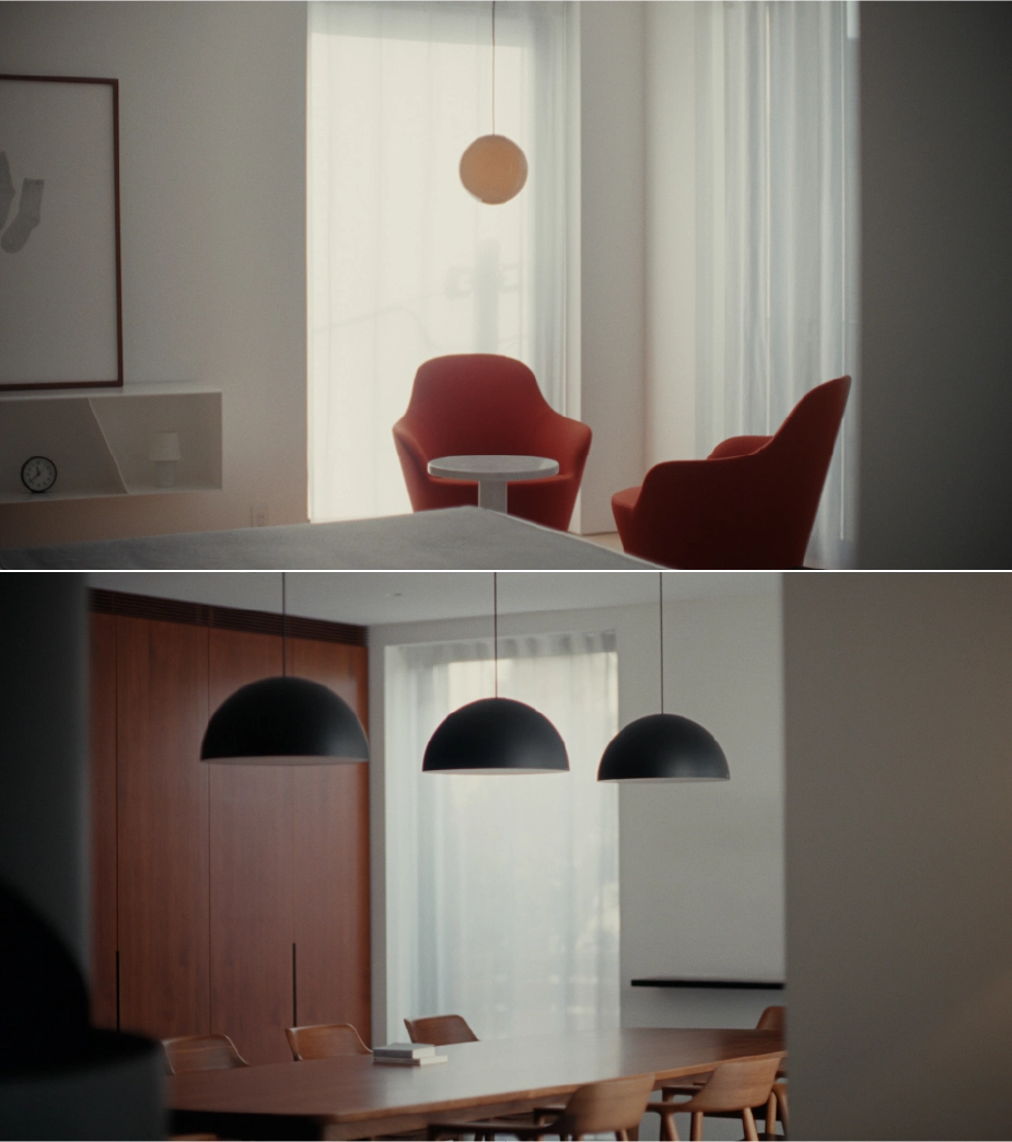 MODIFYのペンダントが配置された空間