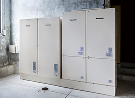 リチウムイオン 蓄電システム 22.4kWh 2台 本庁舎 町民体育館 東吾妻中学校（体育館）