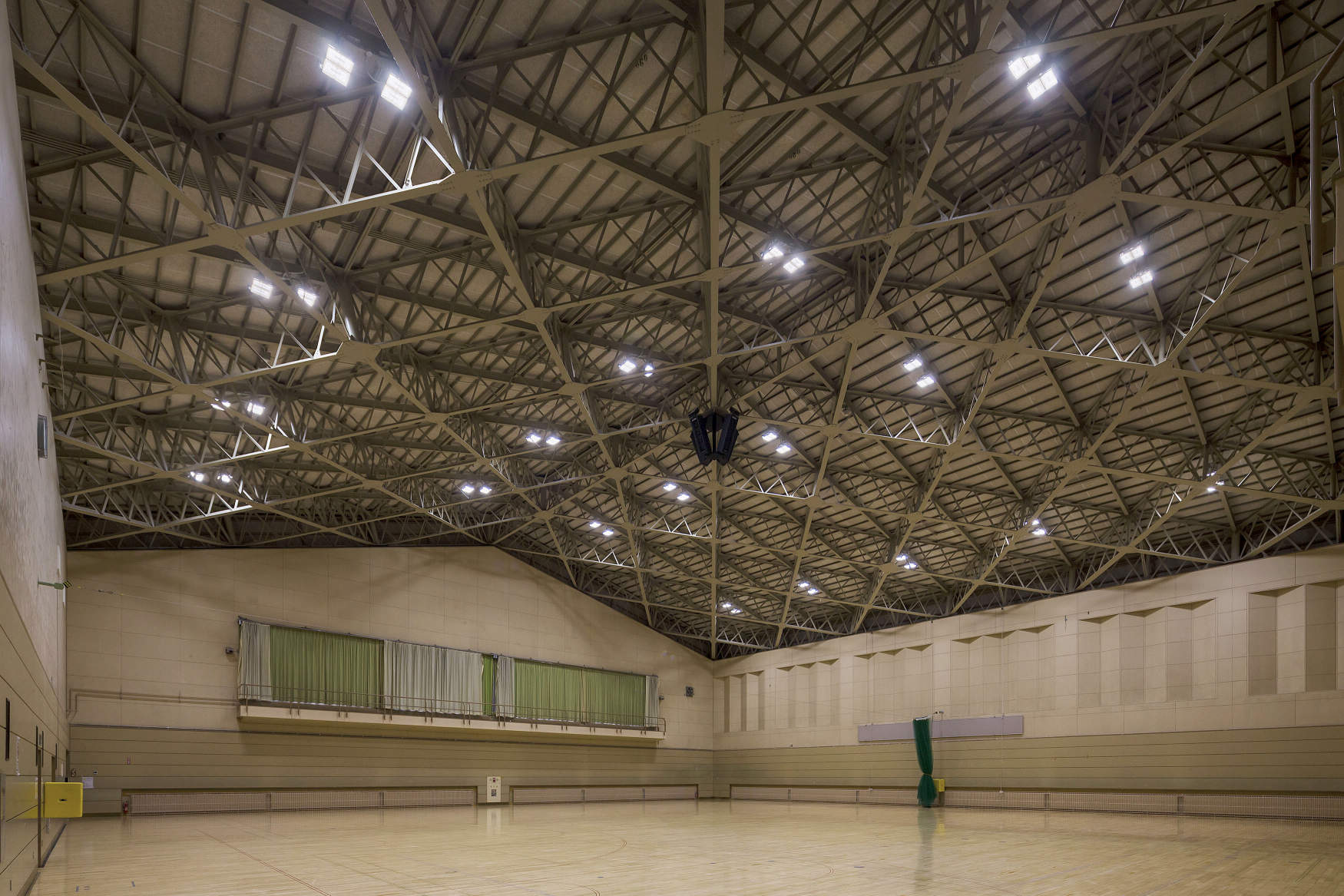 北見市立体育センター 第1体育室 体育館 ジム 武道場 納入事例集 電気 建築設備 Panasonic