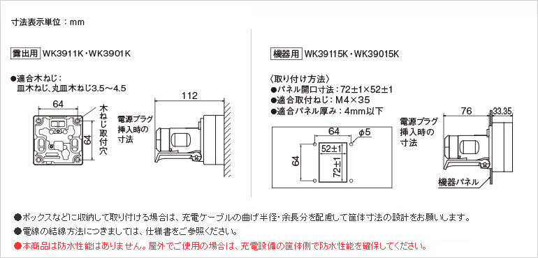 Ev Phev充電用 接地コンセント 露出用 機器用 ラインアップ Ev Phev 充電用 充電設備 Elseevなど Panasonic