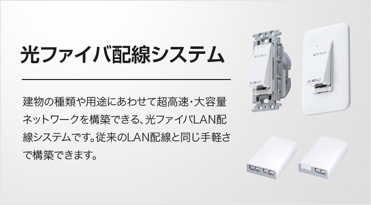 光ファイバ配線システム 情報配線システム Panasonic