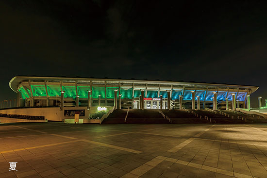 横浜国際総合競技場 | ダイナミック演出（LEDカラー演出照明）｜納入事例 | 