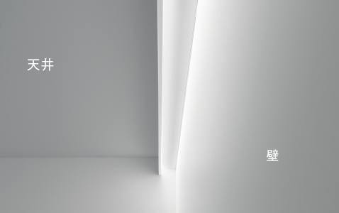 断面図 Feu値7.6 平均照度105lx 設計照明条件　空間形状：2.0m☓14.4m☓高さ2.5m 反射率：天井:壁:床＝70％:50％:10％ 色温度：白色（4000k） 計算面高さ：0m