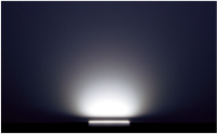 50lm～100lm・非調光型　L300タイプ  昼白色5000Kの夜間照射イメージ