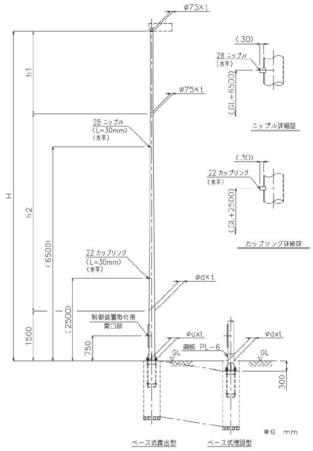 テーパーポール 建設電気技術協会仕様標準 ポール 商品ラインアップ 照明用ポール 屋外用照明器具 Panasonic