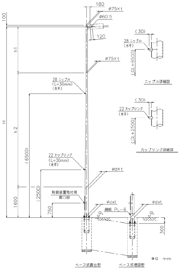 テーパーポール 建設電気技術協会仕様標準 ポール 商品ラインアップ 照明用ポール 屋外用照明器具 Panasonic