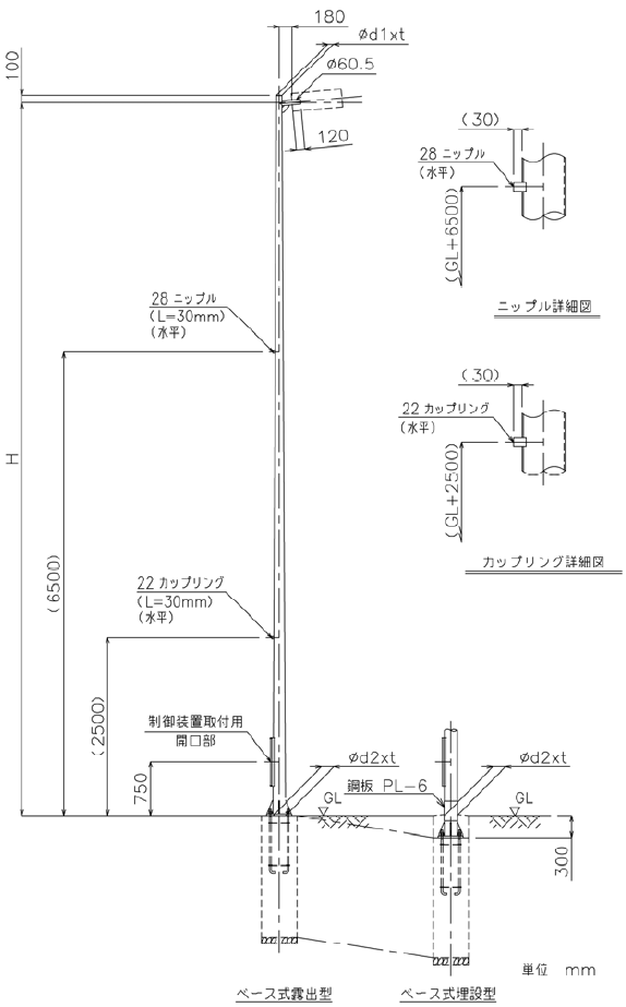 テーパーポール 建設電気技術協会仕様標準 ポール 商品ラインアップ 照明用ポール 屋外用照明器具 Panasonic