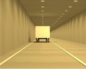 プロビーム照明方式のトンネル内のイメージ画像