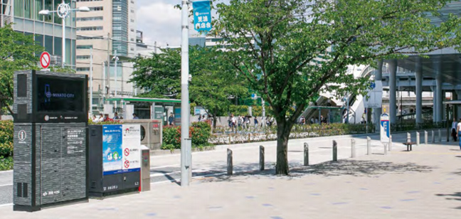 JR田町駅前ストリートサイネージ実証実験