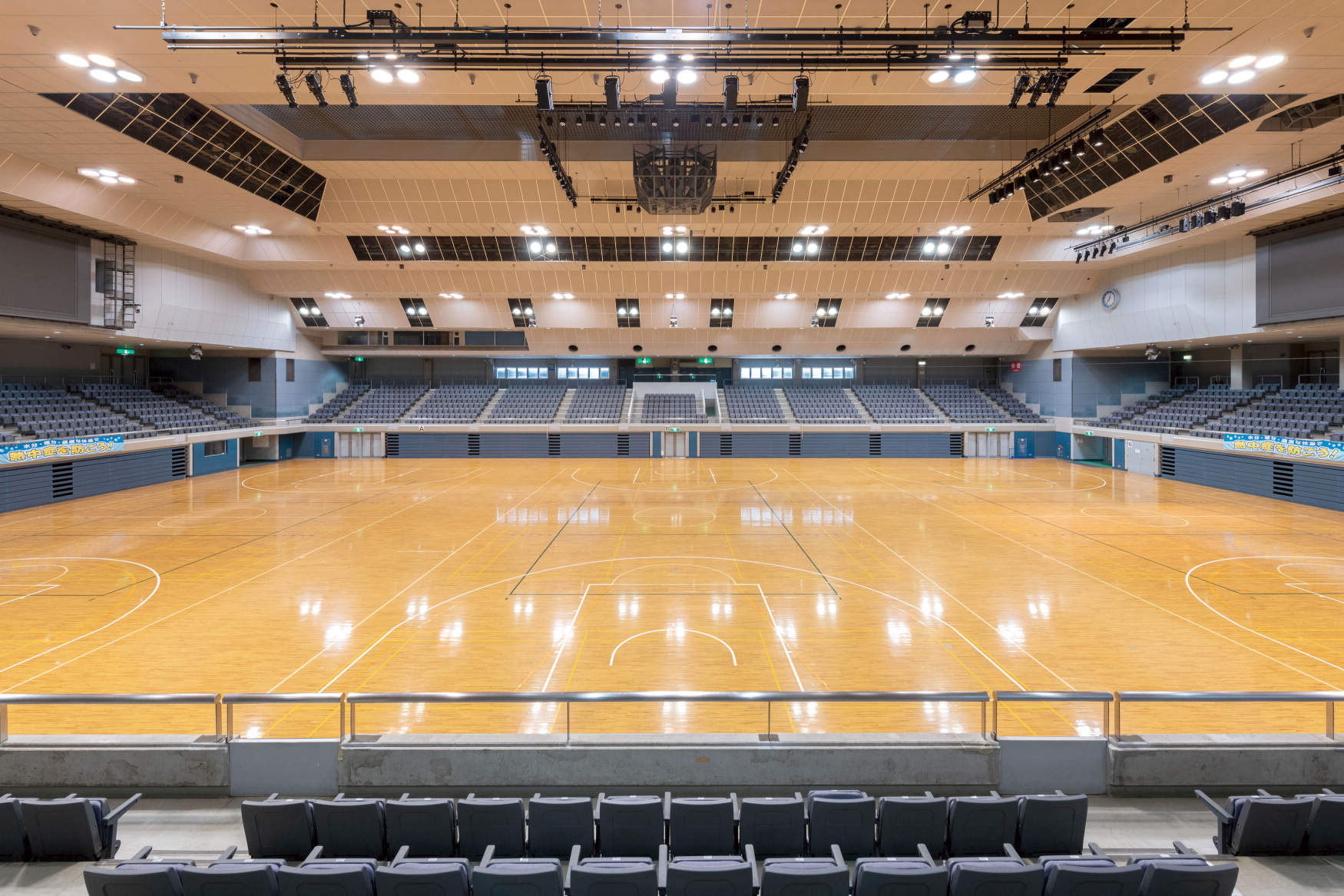 船橋市総合体育館 船橋アリーナ 改修工事 広間 ホール 納入事例集 電気 建築設備 Panasonic