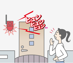 ④近隣へ警報